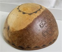Carved Wooden Bowl