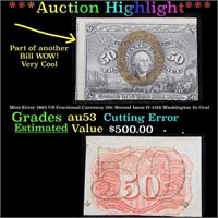 ***Auction Highlight*** Mint Error 1863 US Fractio