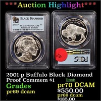 Proof ***Auction Highlight*** PCGS 2001-p Buffalo