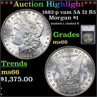 ***Auction Highlight*** 1882-p vam 5A I2 R5 Morgan