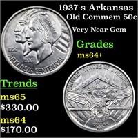 1937-s Arkansas Old Commem Half Dollar 50c Graded