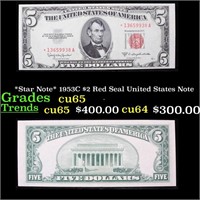 *Star Note* 1953C $2 Red Seal United States Note G