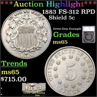 ***Auction Highlight*** 1883 FS-312 RPD Shield Nic
