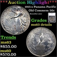 ***Auction Highlight*** 1915-s Panama Pacific Old