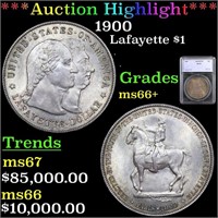 ***Auction Highlight*** 1900 Lafayette Dollar $1 G