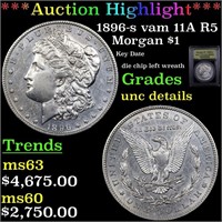 ***Auction Highlight*** 1896-s vam 11A R5 Morgan D