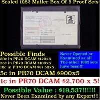 Original sealed box 5- 1982 United States Mint Pro
