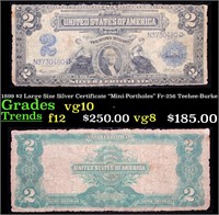 1899 $2 Large Size Silver Certificate "Mini-Portho
