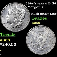 1898-s /s vam 4 I3 R4 Morgan Dollar $1 Graded Choi