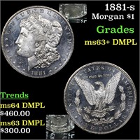 1881-s Morgan Dollar $1 Graded Select Unc+ DMPL