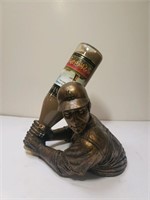 Baseball player wine bottle holder