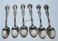 Set Of Six International Sterling Spoons 163 Gr.