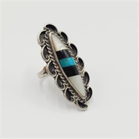 Size 7 Inlaid Ring