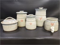 Pottery Canister Set
