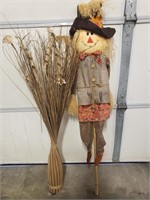 Scarecrow & Dried Arrangement