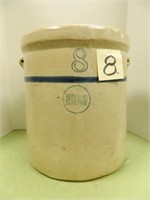 Blue Band Stoneware 8 Gal. Crock -