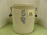 Blue Ribbon Buckeye 5 Gal. Crock w/ Bail Handles -