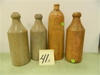 (4) Demijohns Bottles (3 As Is)