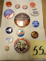 (14) Politcal Buttons