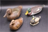 Decorative Wood Decoy Ducks