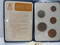 Britains First Decimal coins
