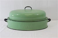 Vintage Enamelware Roasting Pan
