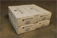 (4) Boxes Federal .40 S&W 135GR JHP Ammo