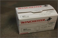 (1) Box Winchester .40 S&W 165GR FMJ Ammo