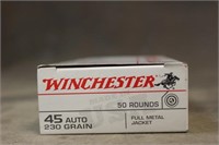 (50) Winchester 45 Auto 230GR FMJ Ammo