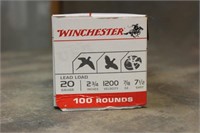 (100) Winchester 20GA Shotgun Ammo