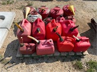 (3) PALLETS OF GAS CANS, METER COVERS, SILT FENCE