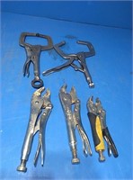 Flat of vise grips