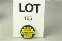 1943 PA Resident Fishing License Button #299387