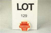 1950 PA Resident Fishing License Button #245046