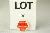 1950 PA Resident Fishing License Button #507815