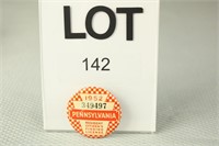 1952 PA Resident Fishing License Button #349497