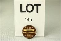 1953 PA Resident Fishing License Button #266840
