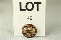 1953 PA Resident Fishing License Button #272341