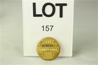 1955 PA Resident Fishign License Button #269688