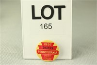 1957 PA Resident Fishing License Button #794879