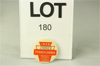 1959 PA Resident Fishing License Button #249020