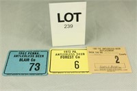 Low Number Licenses (#2, #6, #73)