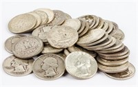 Coin 40 Washington Quarters 90% Silver