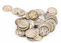 Coin 50 Mercury Dimes 90% Silver