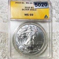 2015 Silver Eagle ANACS - MS69