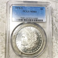 1878-S Morgan Silver Dollar PCGS - MS64