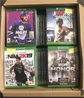 Box Lot of Xbox One Games