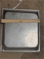2 Commercial 3.6 quart pans stainless steel