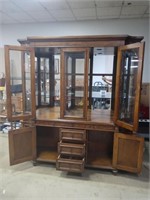 China cabinet 64 in long, 1ft 2 inches width, and