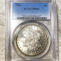 1896 Morgan Silver Dollar PCGS - MS64
